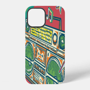 Funky Boom Box Colourful Design iPhone 12 Case