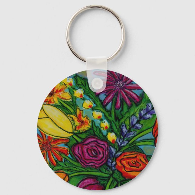 Funky Bouquet Key Chain (Front)