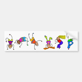 Funky Boys, Funky Girls Bumper Sticker