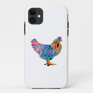 Funky Bright Chicken iPhone 11 Case