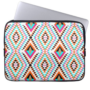 Funky Bright Fresh Colourful Geometric Graphic Laptop Sleeve