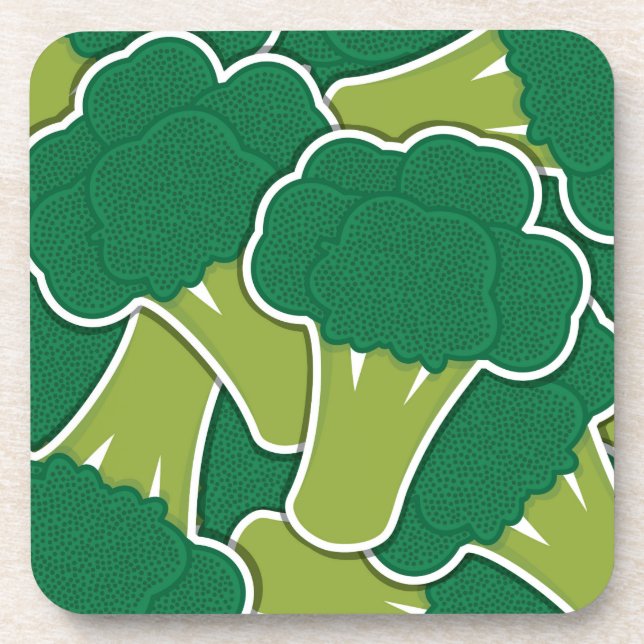Funky broccoli coaster (Front)