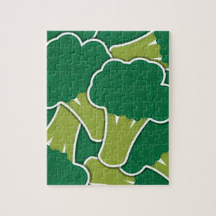 Funky broccoli jigsaw puzzle