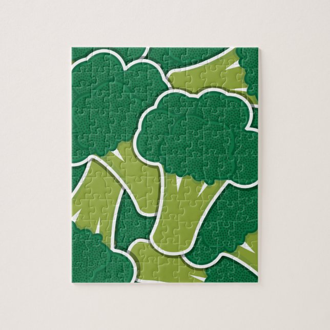 Funky broccoli jigsaw puzzle (Vertical)