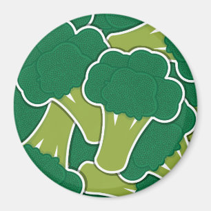 Funky broccoli magnet