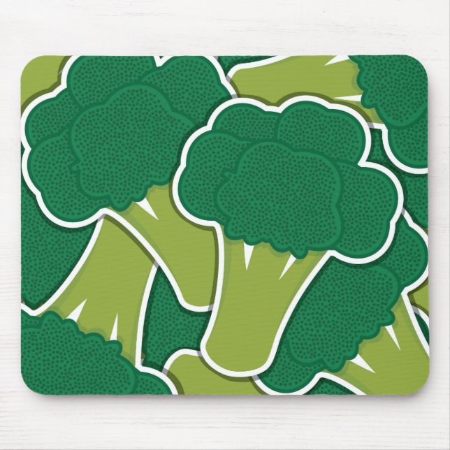 Funky broccoli mouse mat (Front)