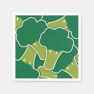 Funky broccoli napkin