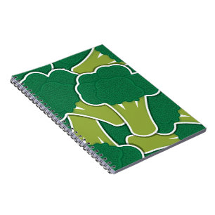 Funky broccoli notebook