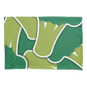 Funky broccoli pillowcase
