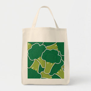 Funky broccoli tote bag