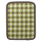 Funky Brown and Olive Green Pattern iPad Sleeve