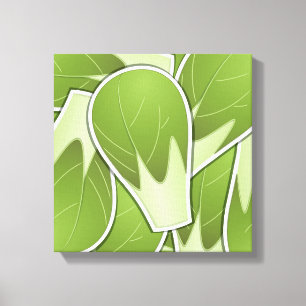 Funky brussel sprout canvas print