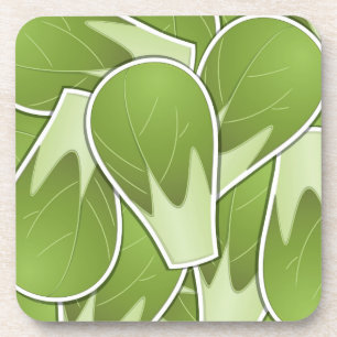 Funky brussel sprout coaster