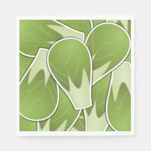Funky brussel sprout napkin