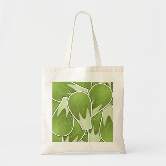 Funky brussel sprout tote bag (Front)