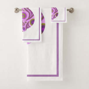 Funky Bunny in Crazy Paisley Bathroom Towel Set