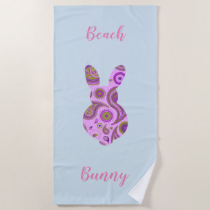Funky Bunny in Crazy Paisley Beach Towel