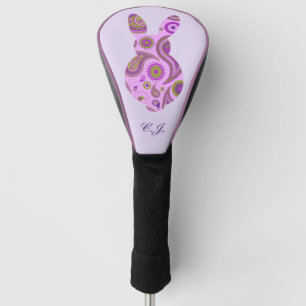 Funky Bunny in Crazy Paisley Golf Head Cover