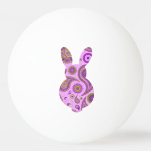Funky Bunny in Crazy Paisley Ping Pong Ball
