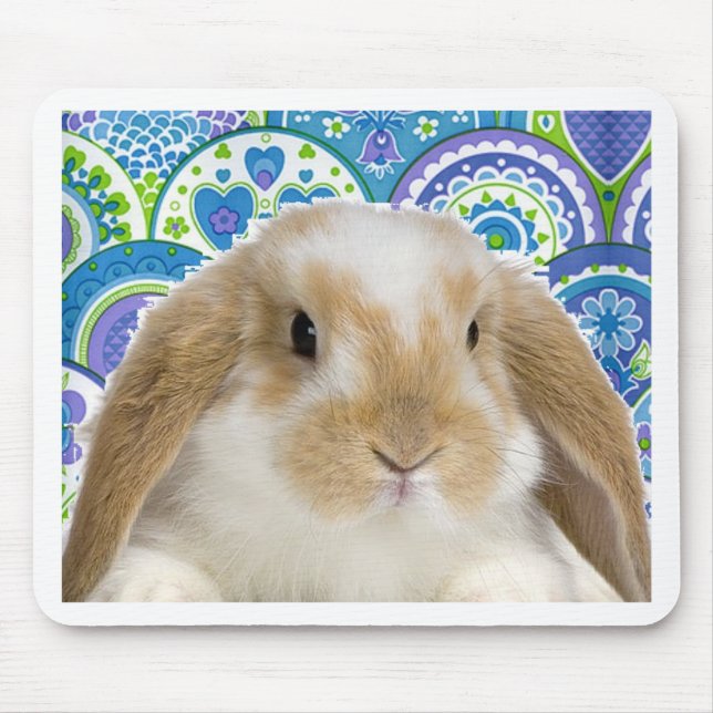 Funky Bunny Mouse Mat (Front)