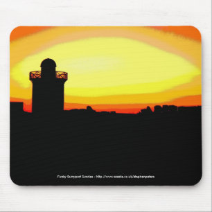 Funky Burryport sunrise Mouse Mat