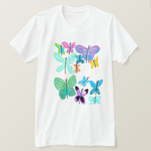 Funky Butterflies Abstract Art to Wear T-Shirt