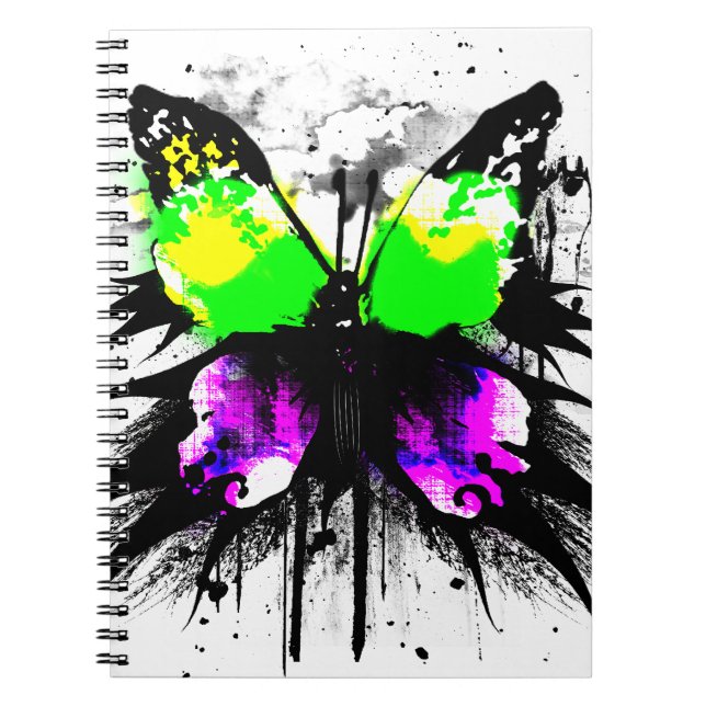 Funky Butterfly Notebook (Front)