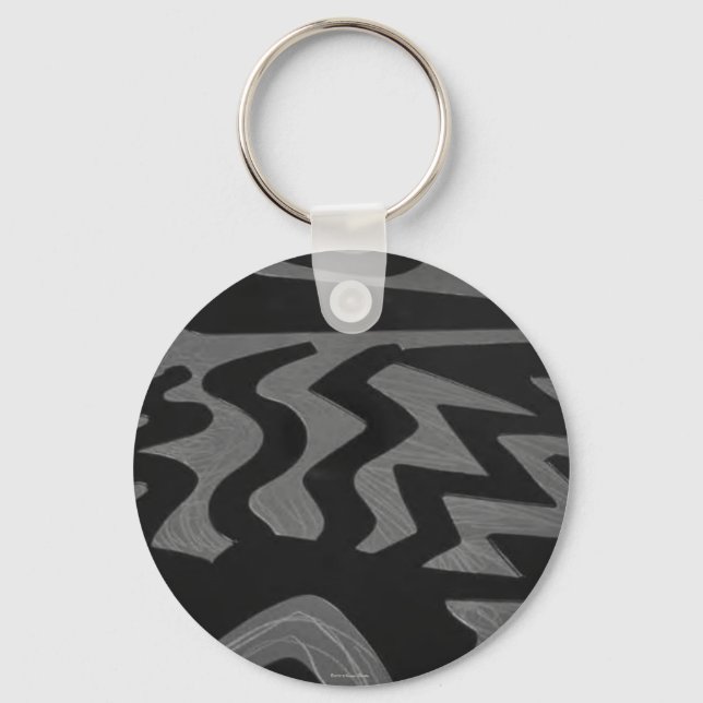 Funky BW Keychain (Front)