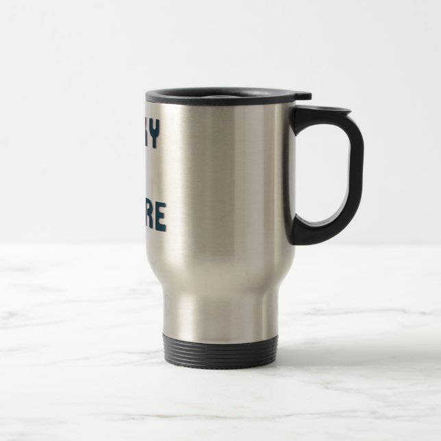 Funky By Nature - for funky people Travel Mug (Right)