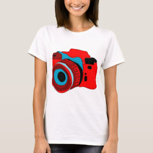 Funky camera graphic illustration T-Shirt