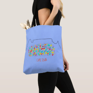 Funky Cape Town Table Mountain Colourful Tote Bag