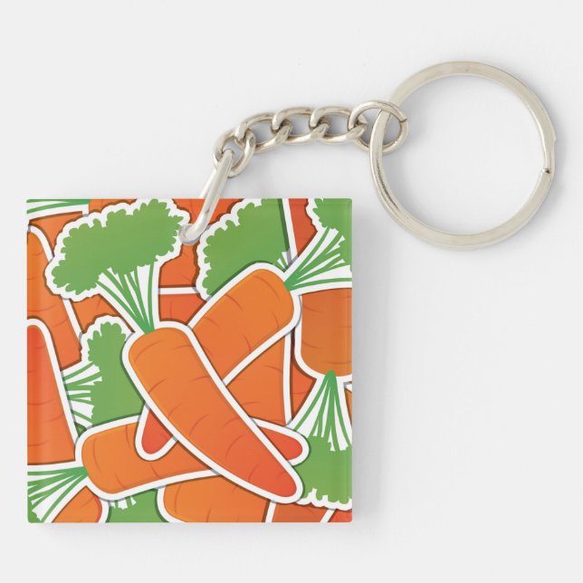 Funky carrot key ring (Back)