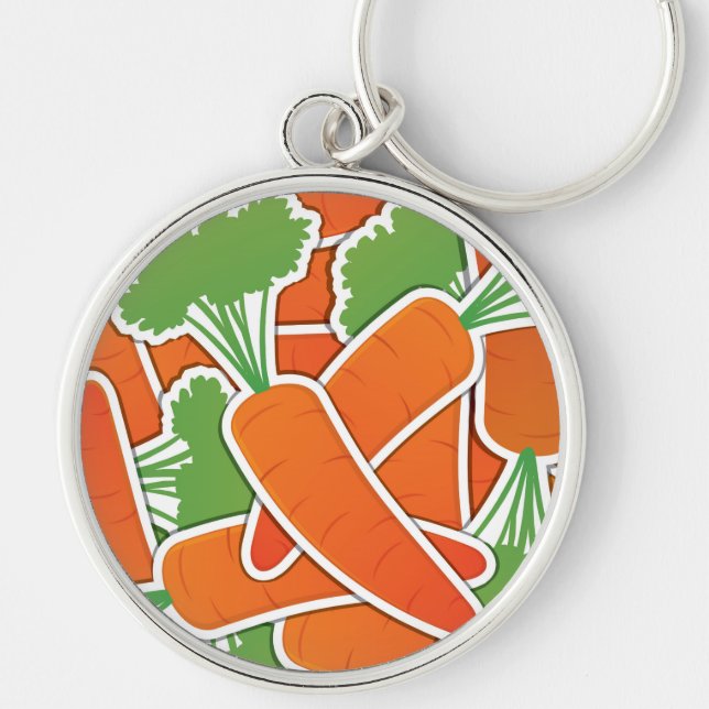 Funky carrot key ring (Front)