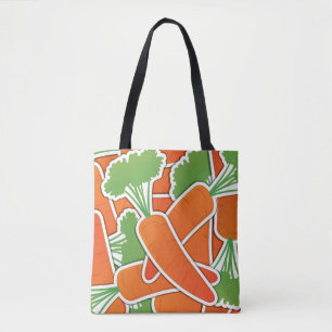 Funky carrot tote bag