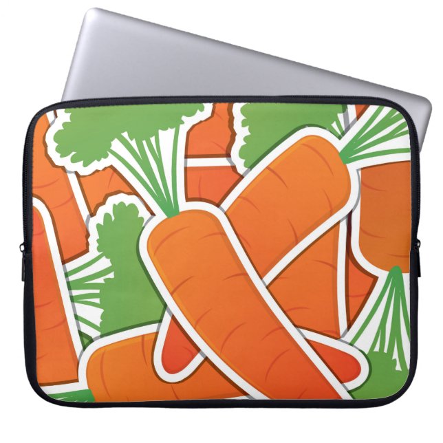 Funky carrots! laptop sleeve (Front)