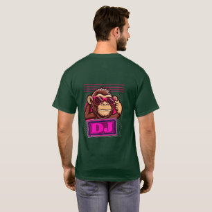 Funky Cartoon Monkey Graphic T-Shirt