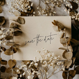 Funky Casual   Black on White Save The Date   Envelope