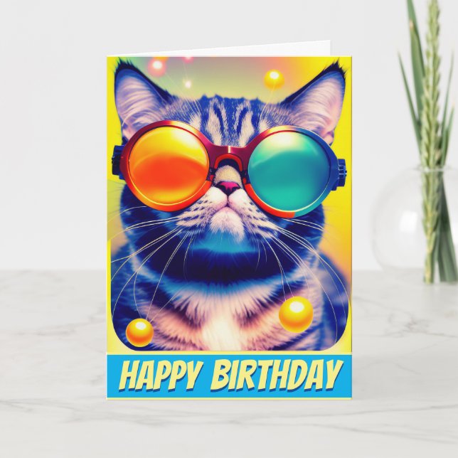 Funky Cat's Psychedelic DMT Adventure Card (Front)