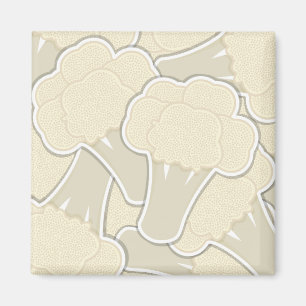 Funky cauliflower magnet
