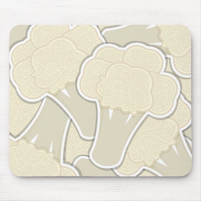 Funky cauliflower mouse mat (Front)