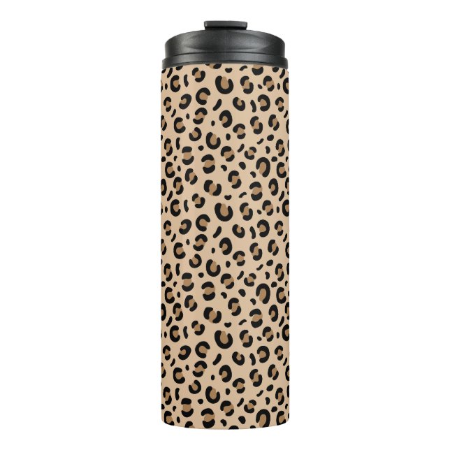 funky cheetah leopard pattern thermal tumbler (Front)