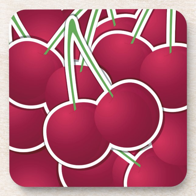 Funky cherry coaster (Front)
