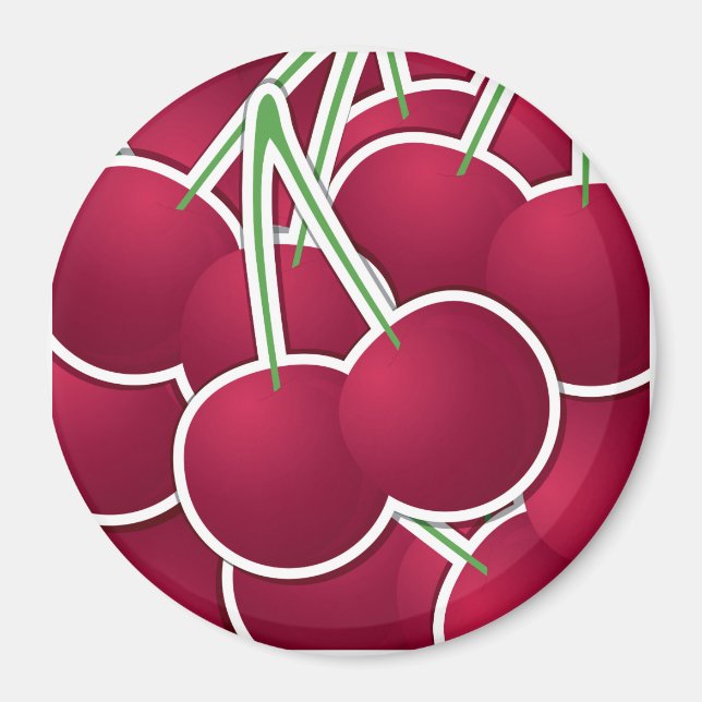 Funky cherry magnet (Front)