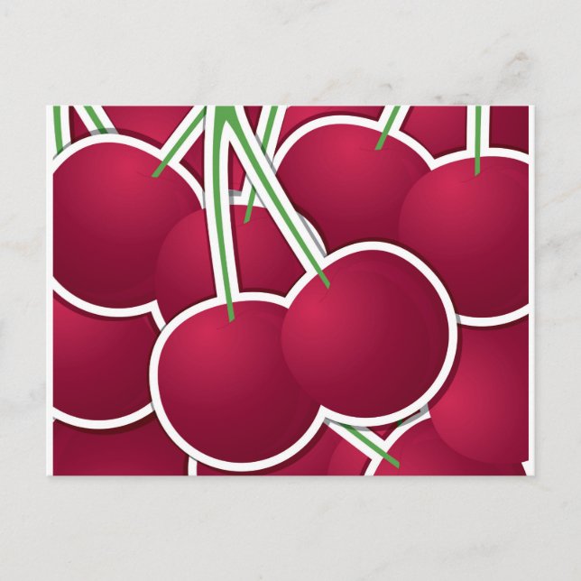Funky cherry postcard (Front)