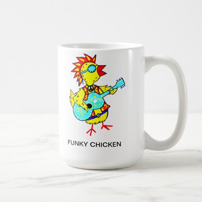 Funky chicken coffee mug (Right)