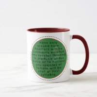 Funky Chicken with Rooster warning