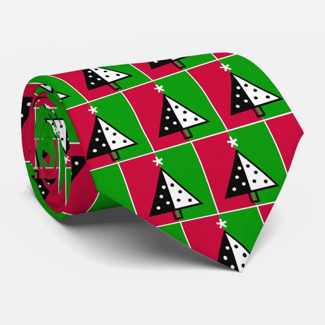 Funky Christmas Tree | Christmas Tie (Rolled)
