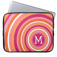 Funky Circle Pattern with Monogram