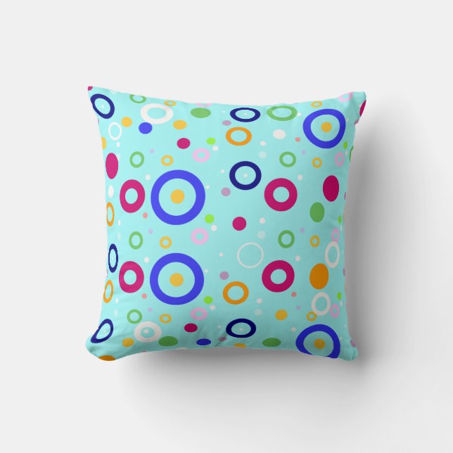 Funky Circles Cushion (Front)