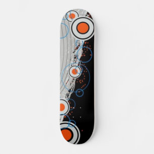 Funky Circular Pattern Skateboard